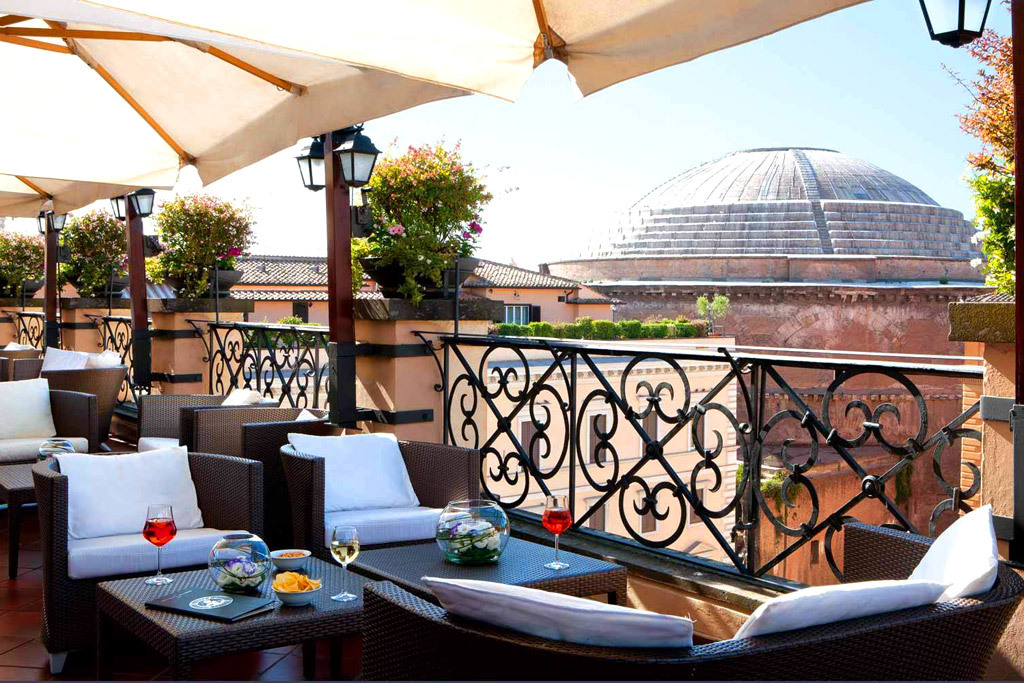 Eitch Borromini: Rome's Stunning Rooftop Restaurant 'La Grande Bellezza' -  An American in Rome