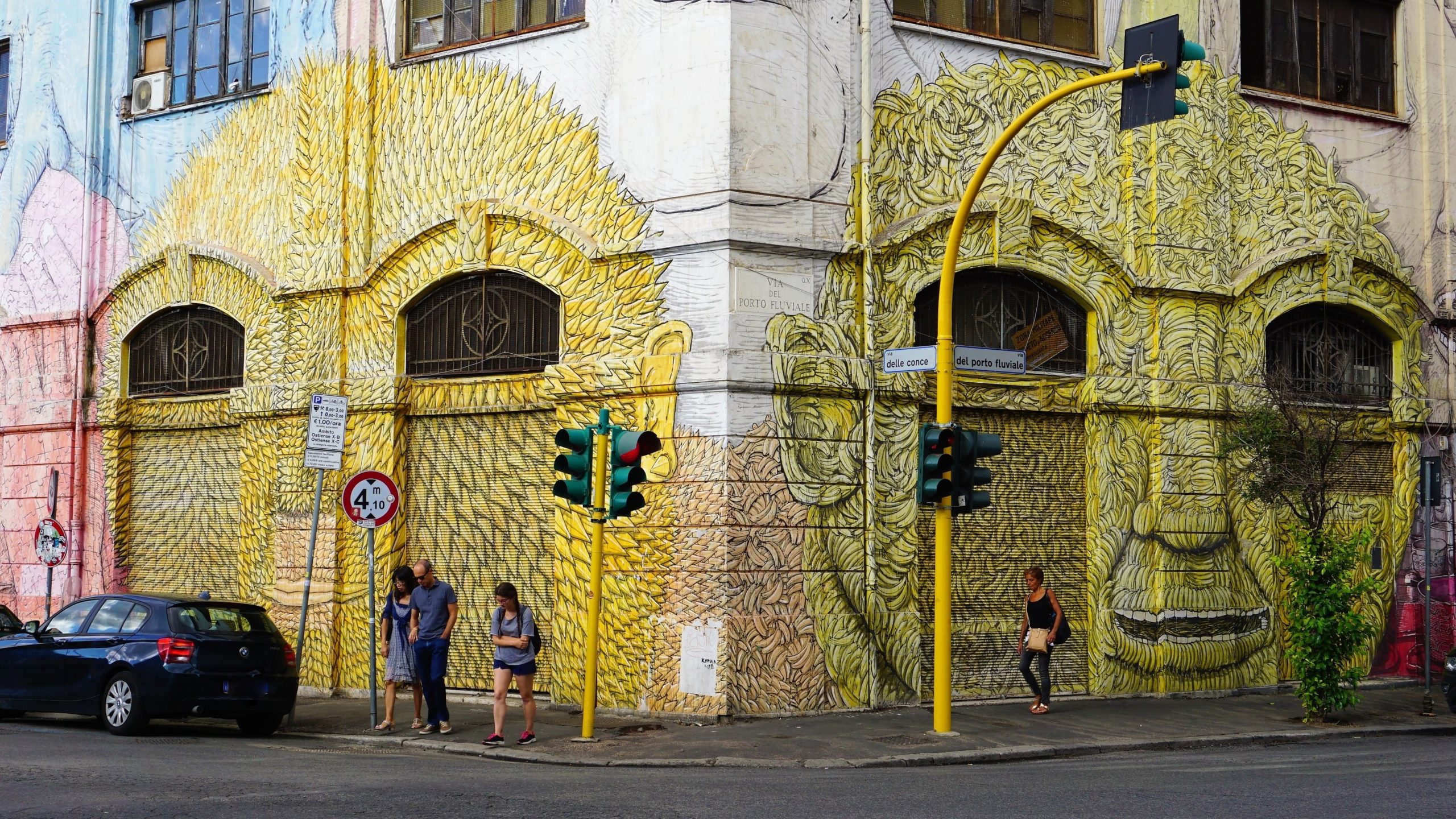 Murales Blu Via Del Porto Fluviale, Ostiense