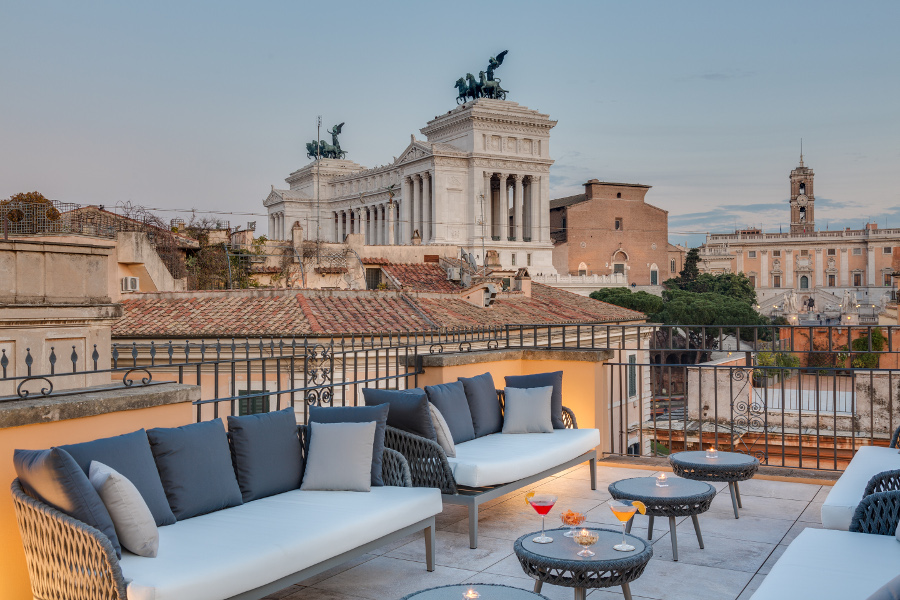 rooftop american bar a roma